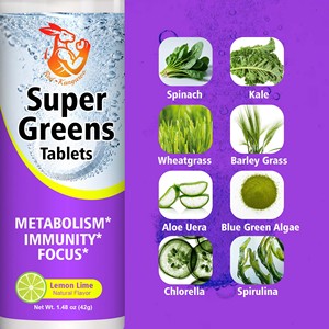 Tableta Efervescente OEM Super Greens con Vitamina C y Sodio, Mejora la Inmunidad, Aumenta la Tasa Metabólica, Suplemento Super Greens - Product Image 3