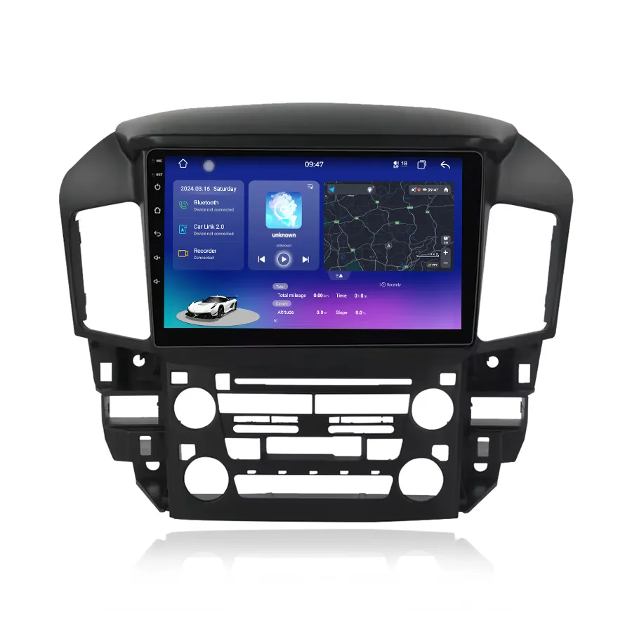 Android 13 8 çekirdek 8 + 128g 2din Lexus Lexus Toyota Harrier için Stereo 1997-2003 araba oynamak Rds Gps araba radyo araba ses sistemi