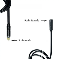 Connecteur électrique 9 broches, femelle et mâle, pour vélo électrique, connecteurs IP67, connecteur circulaire industriel M13