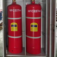 Système d'extinction d'incendie automatique au heptafluoropropane à double armoire, modèle en acier inoxydable GQQ40*2/2.5-JH, vente en gros usine