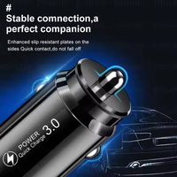 QC3.0 Mini Araç Şarj Cihazı 5V3A Araç Akıllı Tek Portlu Cep Telefonu Şarjı Usb Hızlı Şarj Kutulu