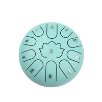 6 Inch 11 Tone Zen Style Instrument Steel Tongue Drum Percussion Instrument Empty Spirit Drum