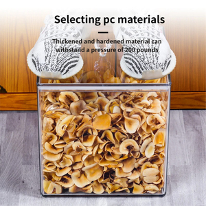Commercial Transparent Plastic PC Rectangle Food <strong>Storage</strong> Container 1-3L Capacity Dry Food Grains Nuts <strong>Seeds</strong> Bulk <strong>Storage</strong> - Product Image 2