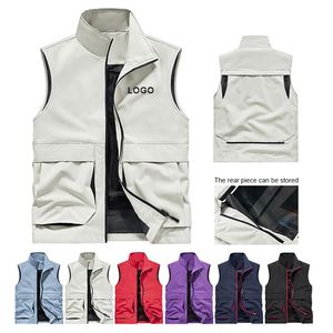 Nuevo Chaleco de Trabajo con Cierre y Múltiples Bolsillos para Hombre, Ropa de Trabajo Casual para Exteriores, Pesca y Fotografía - Product Image 1