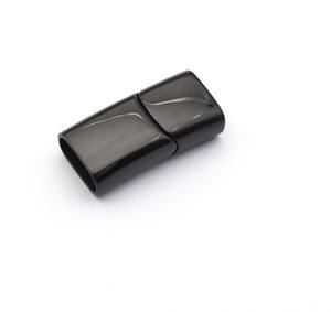 Fermoir magnétique plat en acier inoxydable plaqué or 18 carats pour cordons en cuir, accessoires de bijouterie - Fabrication de colliers/bracelets/vêtements - Product Image 3