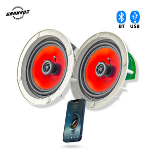 ลำโพงติดเพดานแบบแอคทีฟ 6.5 นิ้ว 1 คู่ พร้อมเครื่องขยายเสียงในตัว รีโมทคอนโทรล สำหรับโฮมเธียเตอร์ <span class=keywords><strong>คาราโอเกะ</strong></span> และเพลงประกอบ - Product Image 1