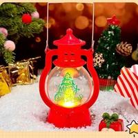 Lampe à huile portable de Noël, petite lanterne lumineuse, décoration de Noël, jouets lumineux, cadeau pour enfants de maternelle