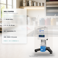 Testeur de viscosité de paillasse pour laboratoires NDJ-5SPRO, plage de 100 000 MPa.s, 6-60 tr/min, capteur de température