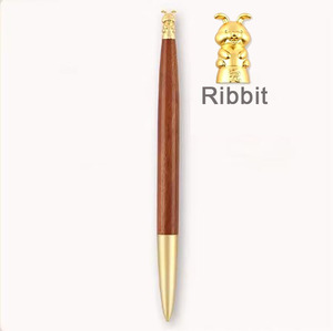Stylo en bois NW023 avec encre gel bois de santal, pointe de 0,5 mm, forme des douze animaux, pour usage professionnel, bureau, personnel, logo personnalisé - Product Image 3