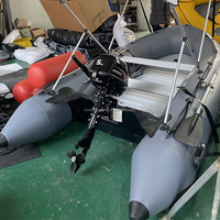 Günstiger Preis PVC Aufblasbares Ruderboot für 2, 3, 4, 5 Personen mit Elektromotor