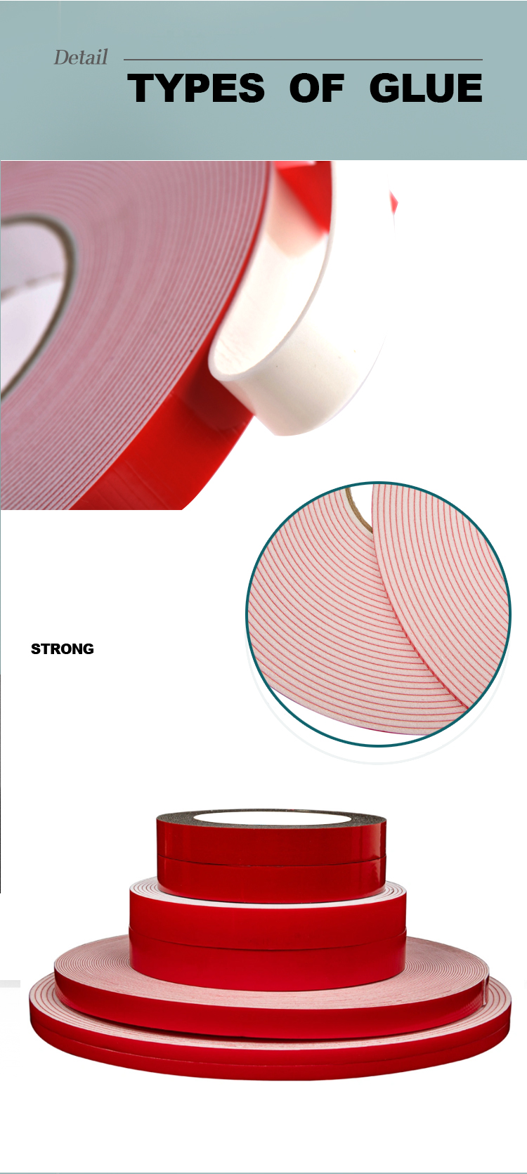red shock absorbing foam tape masking foam tape for car