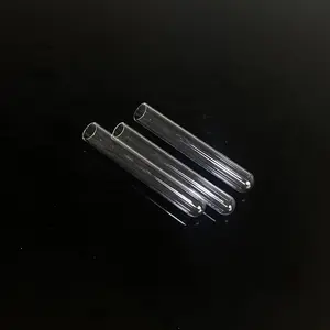 Success High Purity Quartz Glass Pipe Clear End Open Quartz Test Tube Tubo De Vidrio