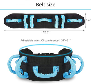 Cinturón <span class=keywords><strong>de</strong></span> asistencia para pacientes con empuñaduras <span class=keywords><strong>de</strong></span> mano, asistencia para empapelar pacientes, transferencia segura y caminar - Product Image 2