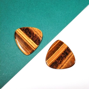 Musica professionale Gemstone Guitar Pick occhio di tigre chitarra plettro per la vendita - Product Image 3