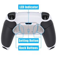 Kit de remapping RISE4 V3 avec boutons arrière en métal antidérapants et poignées caoutchoutées personnalisées pour manette PS5 BDM-030/040/050