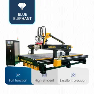 Multi Purpose woodworking cnc carving machine 2040 blue elephant cnc atc machine with air cooling spindle for sale in Russia