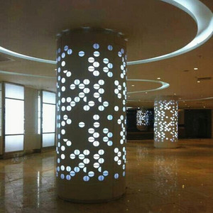 Panneau mural extérieur 3D en aluminium courbé, décoration architecturale personnalisée - Product Image 4