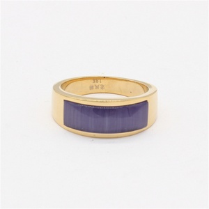Minimalist Jewelry <b>Ring</b> Gold Plated <b>Men</b> square Opal Stone <b>Rings</b> - Product Image 1