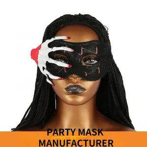 <span class=keywords><strong>Masque</strong></span> d'Halloween d'horreur à lacets avec crâne à la <span class=keywords><strong>main</strong></span> <span class=keywords><strong>Maison</strong></span> hantée <span class=keywords><strong>Masque</strong></span> sanglant Steampunk Cosplay Costume Mascarade Masques de fête Fabricant - Product Image 6