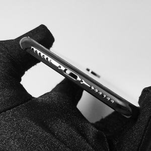 Para iPhone X Marco de metal Bisel de teléfono con cubierta trasera de fibra de carbono forjado Carcasa de teléfono de lujo Negro Venta caliente Shell Cover - Product Image 3