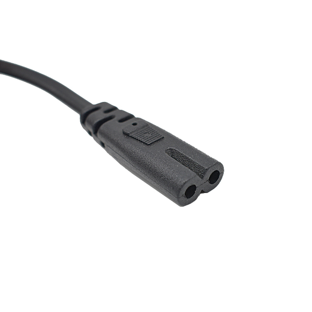Free Ship European IEC320 Figure 7 Connector Female to C8 Male Plug EU C7 Cable Figure 8 Power Cable Extension Cord