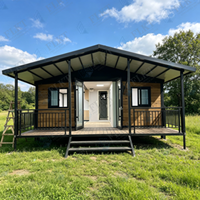 Maison conteneur extensible étanche à double aile FLKT, garantie 2 ans, directement de l'usine, villa modulaire préfabriquée moderne