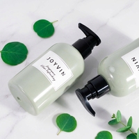 Flacon de lotion corporelle avec bouchon rose, gel douche en forme de pilule 500 ml, lotion corporelle, huile avec pompe pulvérisatrice PETG pour shampoing