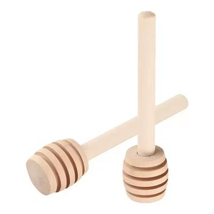Bâtonnet mélangeur en bois de hêtre jaune massif Pomelo 8*2cm pour café, lait, thé et confiture - Vente en gros fabricant - Product Image 3