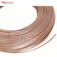 Câble coaxial RF RG316D à double blindage, isolation PTFE, gaine FEP, faible perte, blindage en téflon argenté pour les réseaux de télécommunications