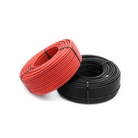 Cable de Energía Solar Fotovoltaica PNTECH PV1-F de Bajo Voltaje XLPO, Cobre Estañado Libre de Oxígeno, 1x4mm2, CC 1000V, Impermeable y Resistente a los Rayos UV