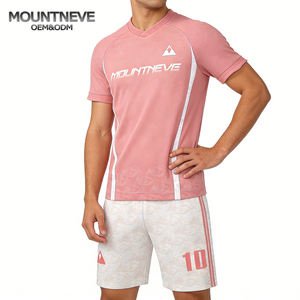 Ensemble d'uniformes de basketball, <span class=keywords><strong>maillot</strong></span> personnalisé avec logo, nom et numéro de l'équipe de football, kit de football en mesh respirant, <span class=keywords><strong>maillot</strong></span> OEM pour hommes, short d'entraînement - Product Image 2
