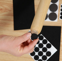 Meubles Table Chaise Anti-dérapant Absorbant les chocs Joint en silicone Patte en silicone Tapis auto-adhésif en feutre