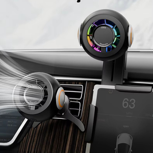 Soporte para Ambientador de Coche con Ventilador Pequeño y Luz Ambiental para Montaje en Rejilla de Ventilación - Product Image 1