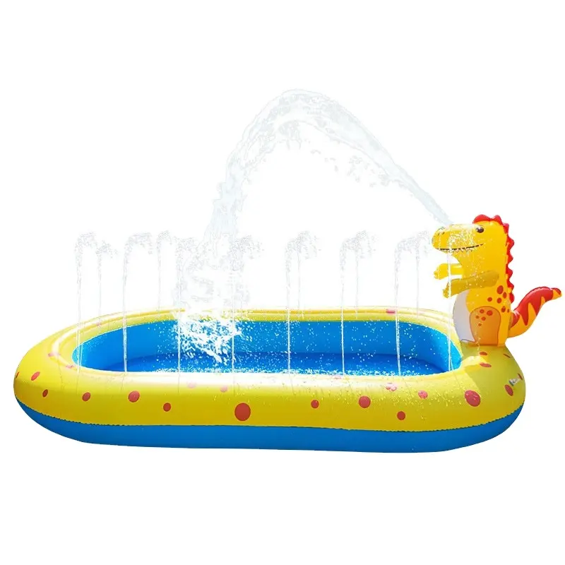 Inflatable fountain, portable children's swimming pool, outdoor inflatable swimming pool, summer fun water spray toys