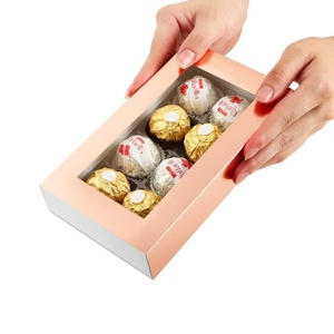 Factory Direct Sale Custom Size Chocolate Box <b>Window</b> Box Gift Packaging Drawer Box With PVC Lining - Product Image 4