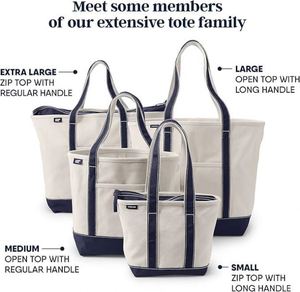 Natural Zip <b>Top</b> Canvas Tote Bag Water Repellent Base Trim Internal/External Pockets Gym & Travel Essentials Medium - Product Image 2