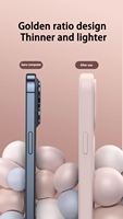Étui de téléphone magnétique de luxe en silicone pour iPhone 17 16 Pro Max 15 14 13 12 11 Pro Max Plus 17 Air Housse antichoc