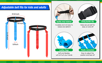 Drapeau de ceinture en PVC avec logo personnalisé 5x37cm, drapeau de football, drapeau de ceinture sportif imprimé personnalisé imperméable pour les matchs de football, les événements d'équipe