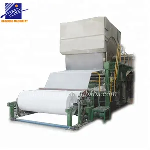 Reciclagem de resíduos de papel de palha de bambu madeira polpação equipamentos de papel higiénico que faz a máquina preço
