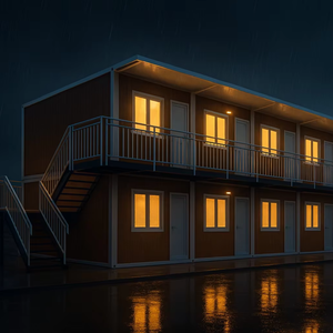 2025 puerto Rico ý tưởng Gấp Thép container nhà 15 phút nhanh chóng cài đặt giá rẻ prefab xây dựng trang web cho văn phòng sử dụng - Product Image 1
