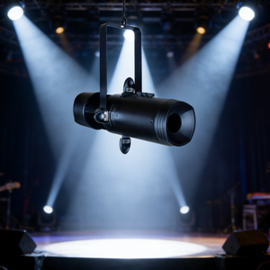 Projecteur LED Elliptique Bicolore 60W à Longue Portée avec Mini Zoom - Angle de Faisceau Réglable, Intensité Variable, pour Studio Commercial - Product Image 2