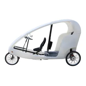3 Wheel Electric Velotaxi For Passenger, Factory Manufacture City Sightseeing Electric Assist Pedicab