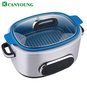Horno Eléctrico Multifunción Digital 10 en 1 con Pantalla Táctil LCD <span class=keywords><strong>Grande</strong></span>, Vaporera, Freidora de Aire y <span class=keywords><strong>Olla</strong></span> Azul - Product Image 2