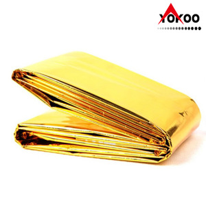 Couverture de survie isolante réfléchissante Yokoo Pet Gold 140x210cm pour extérieur - Product Image 4