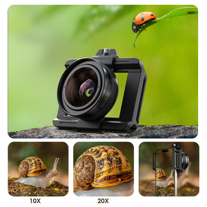 Apexel 10x đến 20x Zoom Macro ống kính cho điện thoại thông minh, điện thoại Macro Máy ảnh ống kính với ống kính phổ clip/<span class=keywords><strong>Eyecup</strong></span> cho nhà máy, hoa - Product Image 3