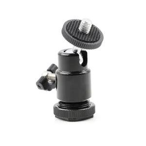 Kasin Mini Boll kafa Tripod başkanı 360 döner DSLR DV kamera Mini Tripod Dsr Bollhead 1/4 "vidalı bağlantı standı mini Tripod