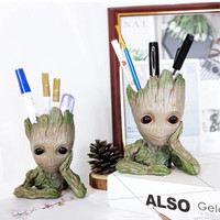 Custom Pot Bunga Wajah Bayi Kepala Pot Penanam Sukulen Modern Resin Dekoratif untuk Penanam Kaktus Dalam atau Luar Ruangan