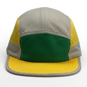 Gorra Unisex de 5 Paneles de Malla con Paneles de Color en Contraste, Transpirable y Ajustable para Uso Casual en Primavera y Verano - Product Image 1