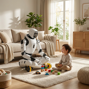 หุ่นยนต์เพื่อการศึกษา Zhiyuan Robotics Lingxi X2 Lite ฟังก์ชันตรวจสุขภาพด้วย AI ความสูง 1.31 เมตร สมาร์ท ซีเนียร์ ผลิตจากโลหะและพลาสติก น้ำหนัก 2.5 กิโลกรัม แบบอินเทอร์แอคทีฟ - Product Image 1