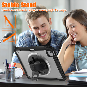360มือจับแบบหมุนได้เคสทนทานสำหรับ iPad Pro <span class=keywords><strong>11</strong></span>นิ้ว iPad Air 4 iPad Air 5 10.9นิ้ว AIR <span class=keywords><strong>11</strong></span>เคสสายคล้องไหล่อเนกประสงค์ - Product Image 5